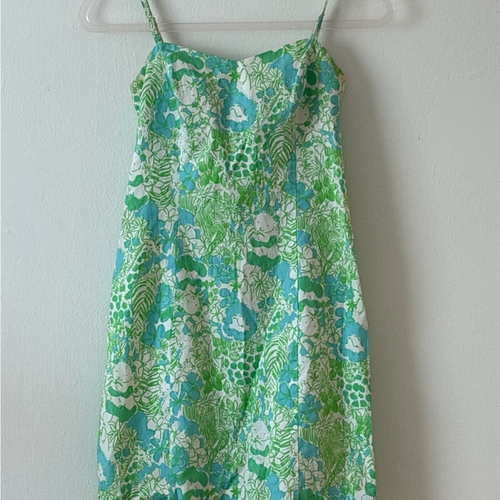 Lilly Pulitzer Green and White Dress